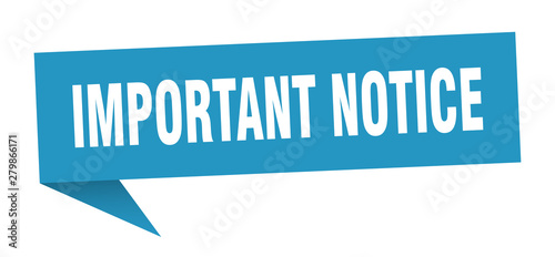 important notice