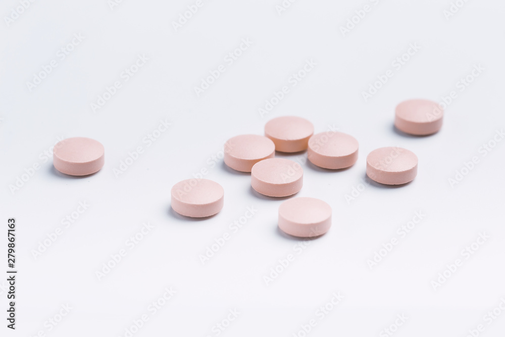pills isolated on white background pills isolated on white background