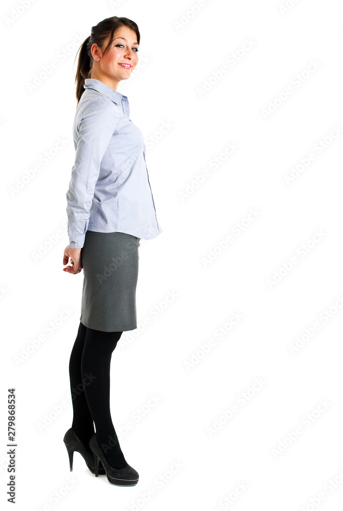 Young businesswoman portrait full length portrait Young businesswoman portrait full length portrait
