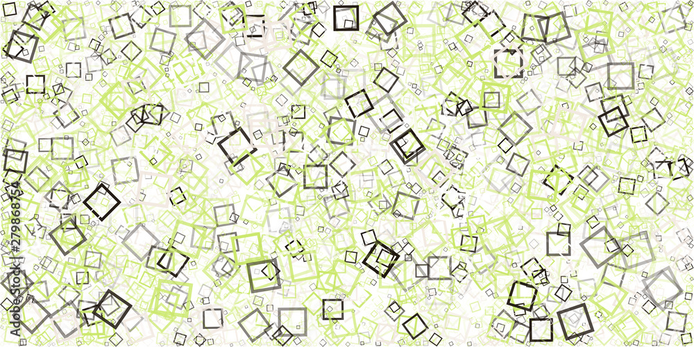 Obraz premium Abstract Generative Art color distributed donut squares polygons background illustration