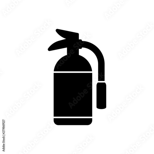 Vector Icon of fire extinguisher. Illustration Symbol of fire protection. Sign firefighting.