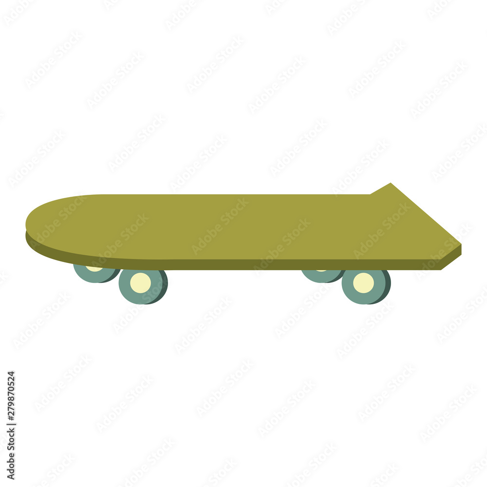 green skateboard for summer symbol