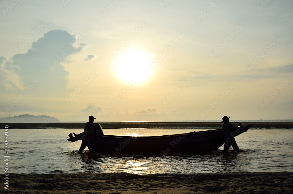 Fishing Boat at Sunrise