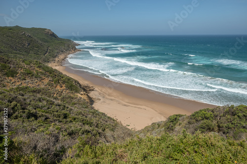 Gorgeous beach and breaking waves - Great Ocean Road, Victoria, Australia