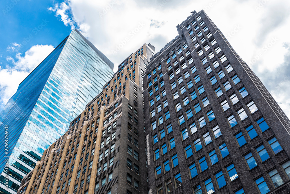 Fototapeta premium Modern skyscrapers in Manhattan, New York City, USA