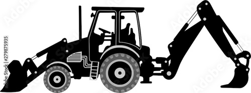 TRACTOPELLE DE CHANTIER
