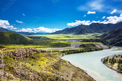 Chui-Oozy (the confluence of the rivers Chuya and Katun). Altai Republic, Russia