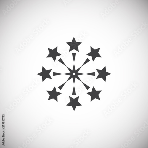 Sparkle icon on background for graphic and web design. Simple illustration. Internet concept symbol for website button or mobile app.