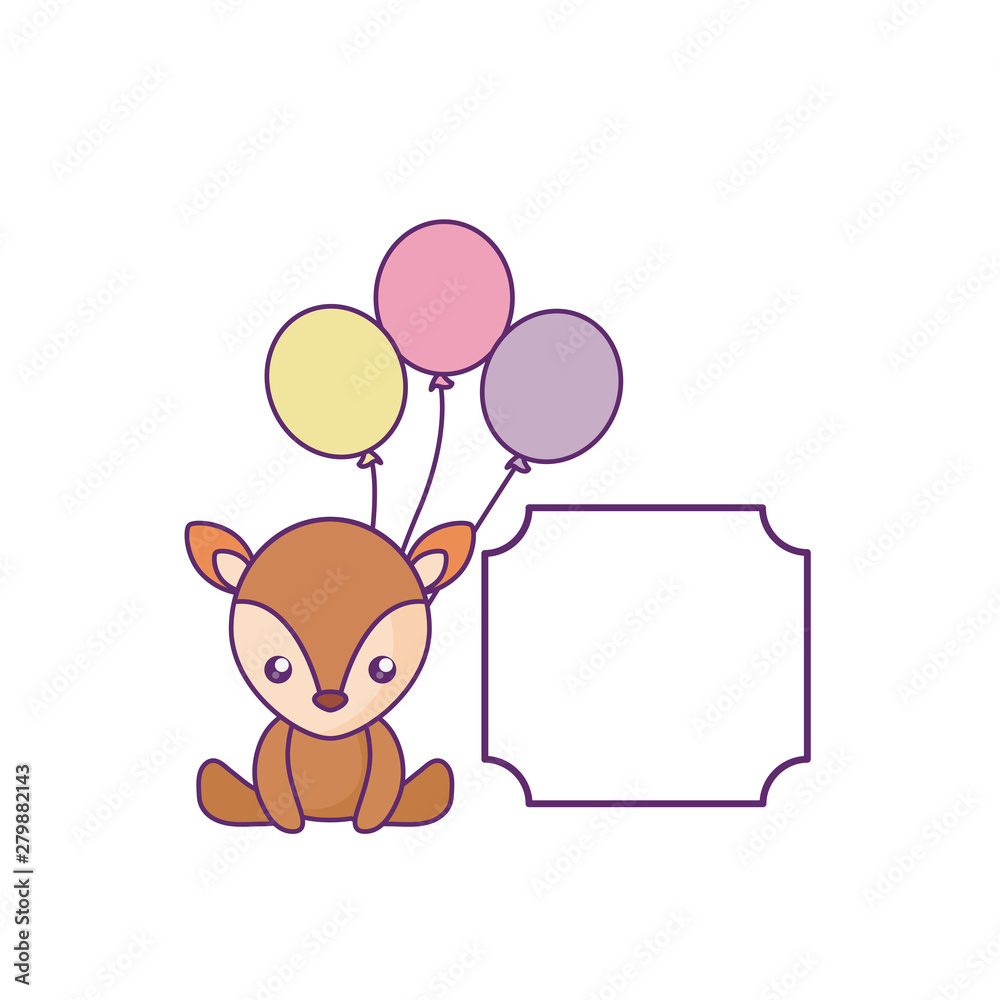 cute little reindeer baby with balloons helium cute little reindeer baby with balloons helium