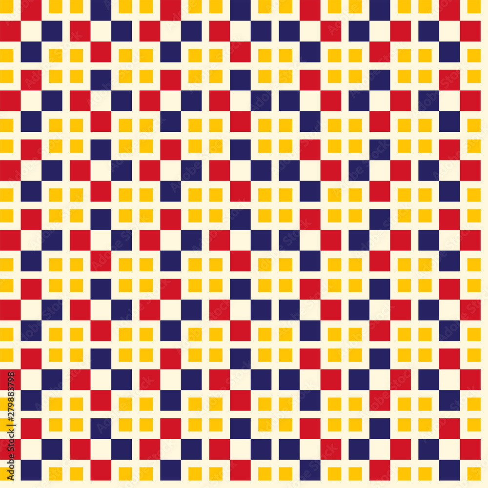 Fototapeta premium Vector seamless pattern. Modern stylish texture ornament. Repeating geometric tiles