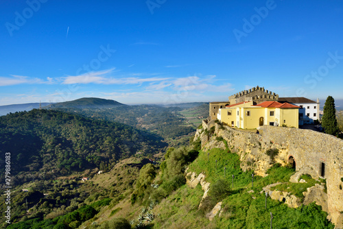 The 12th century castle of Palmela and the Pousada (Hotel) with wide views to the Arrabida Nature Park. Portugal photo
