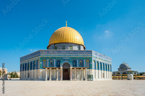 Israel, Jerusalem District, Jerusalem. Dome of the Rock on Temple Mount. photo