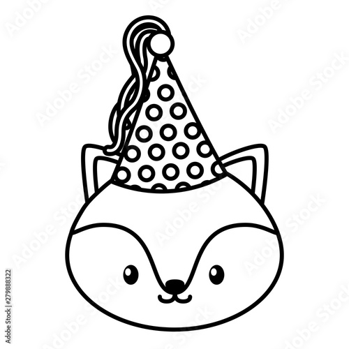birthday celebration cute fox party hat