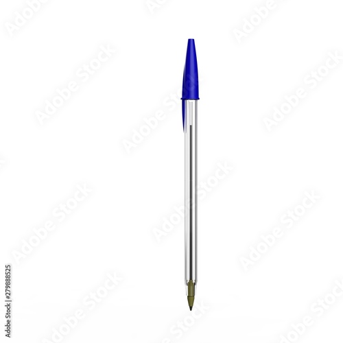 Blue Ballpoint Pen Open