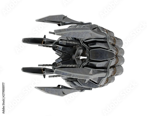 Fototapeta Naklejka Na Ścianę i Meble -  military space ship