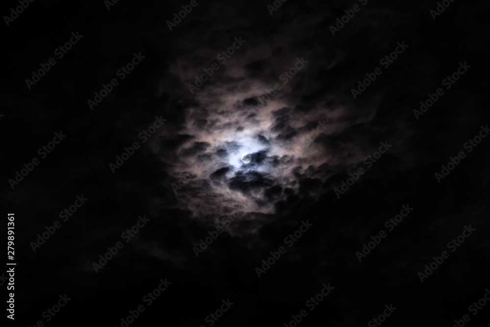 Moon at night