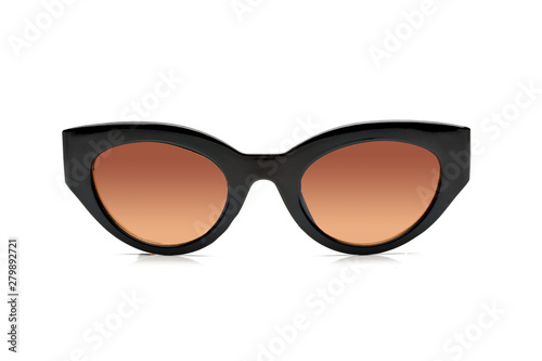 Polarized sunglasses for women, modern and fashionable. isolated on white background.
