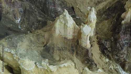 Jashak salt dome, «in Persian : Kuh-e-Namak» means mountain of salt in the Zagros Mountains, in southwestern Iran. Southern slope of Zagros Mountains, in Bushehr province. photo