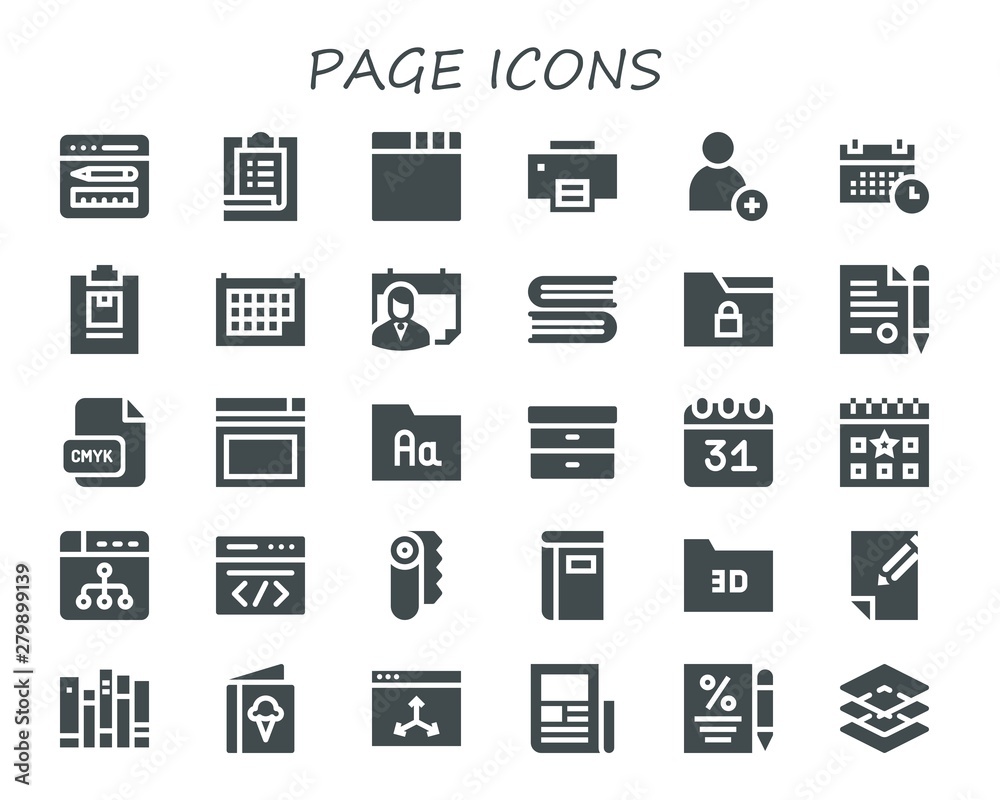 page icon set page icon set