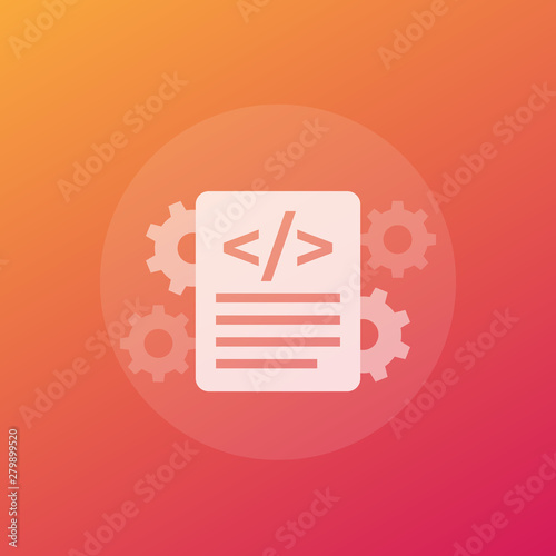 code optimization icon, transparent vector