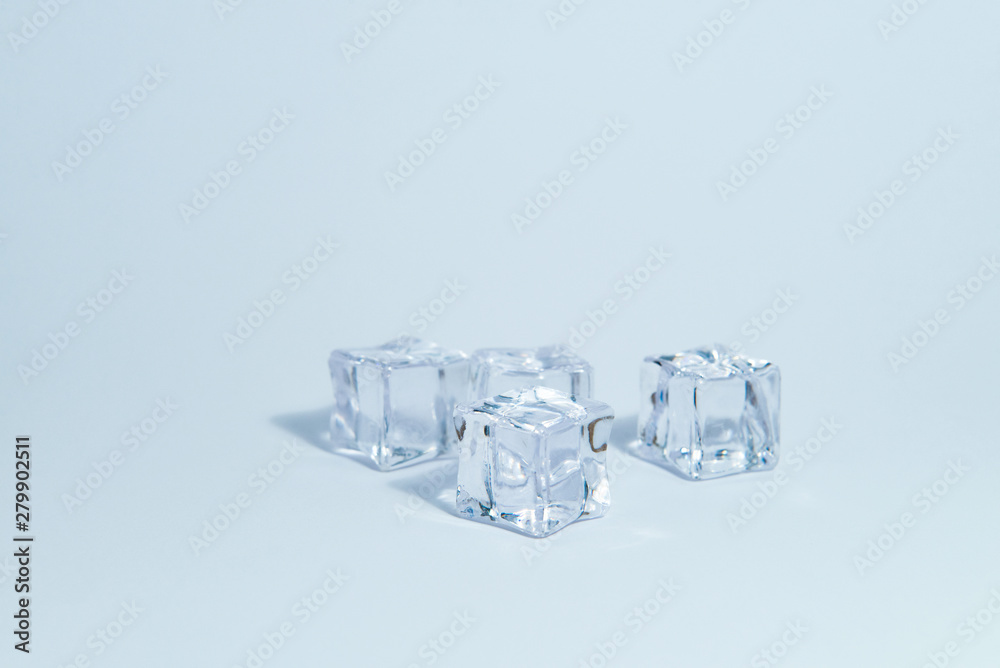 Ice cubes isolated white background frost water abstract Ice cubes isolated white background frost water abstract