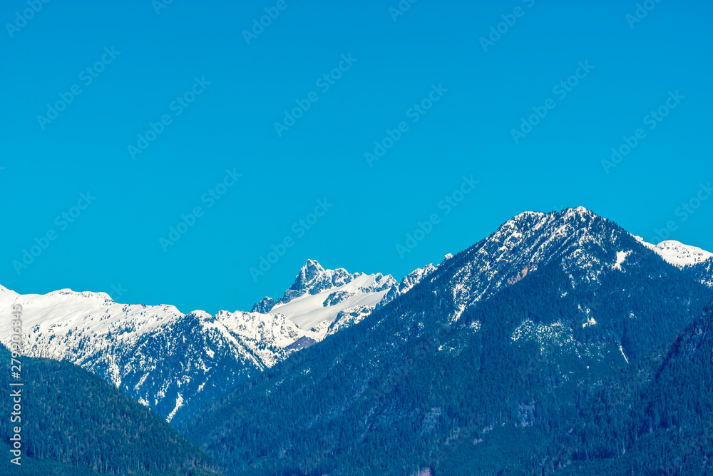 View at mountains in British Columbia, Canada.