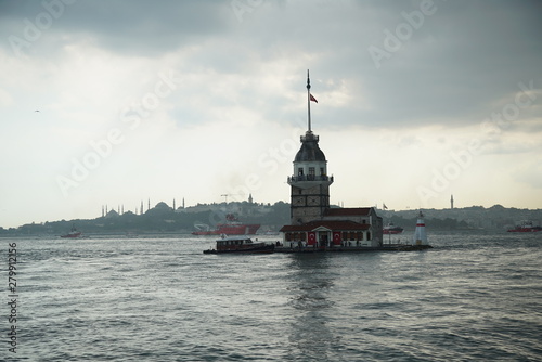 istanbul uskudar  Maiden's Tower and Bosphorus view © muhammet