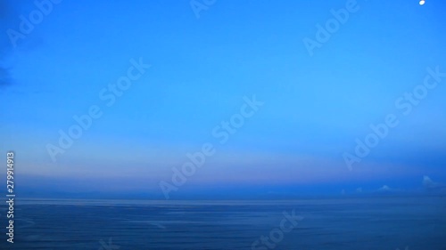 Waikiki Beach and Kalakaua Avenue at dawn, Honolulu, Hawaii photo