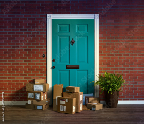 Online shopping, boxes delivered to your front door. Easy to steal when nobody is home