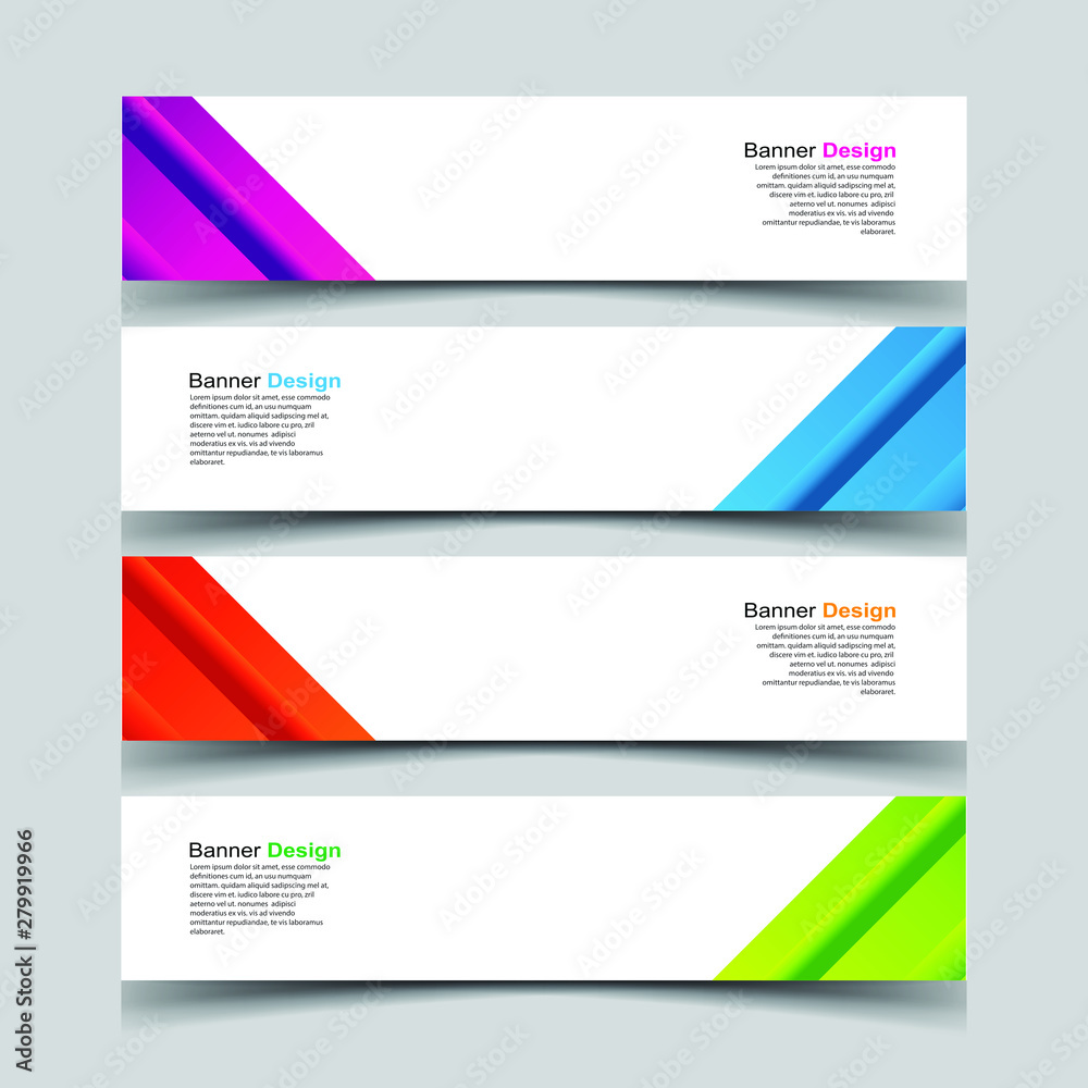 Fototapeta premium Vector Abstract design banner web template