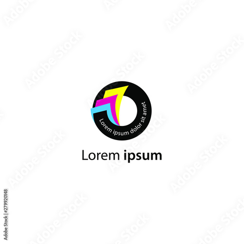 O letter logo. Letter O logo vector design. Printing Logo template
