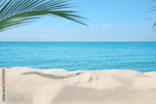 Fototapeta Naklejka Na Ścianę i Meble -  Sandy beach near sea on sunny day
