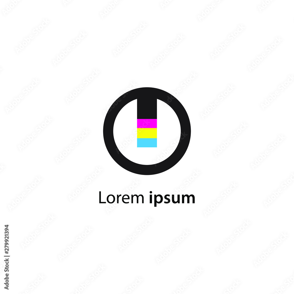Printing vector logo design template Printing vector logo design template