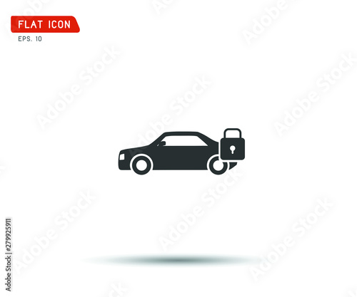 Car lock Icon  Vector illustration eps