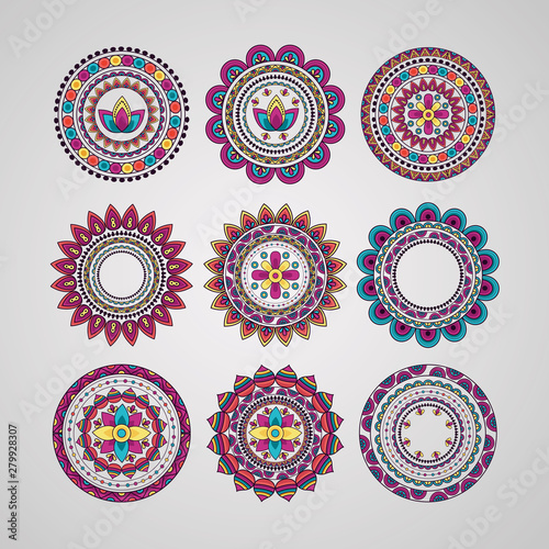 mandala floral decoration ethnic design