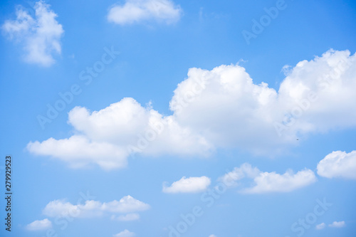 Beautiful background of a clouds in the blue sky close up.