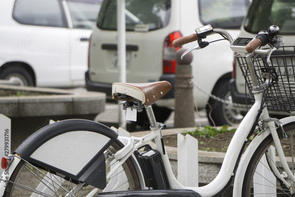 Obraz premium シェア自転車 レンタサイクル