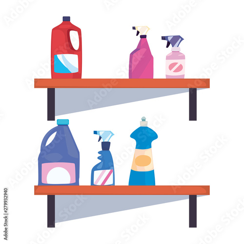 cleaning products and supplies design