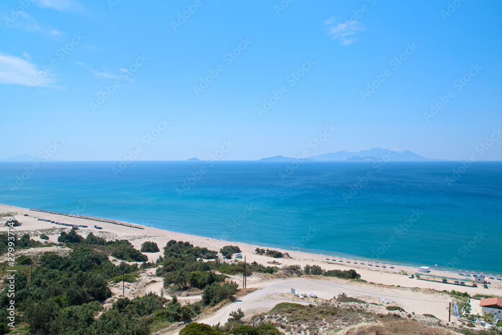 Landscape shot in Agios Stefanos on the island Kos in Greece