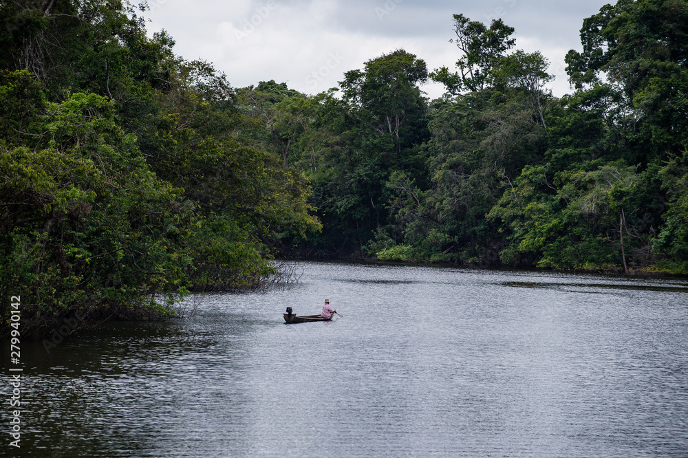 Rio Inírida en Guainía en Colombia