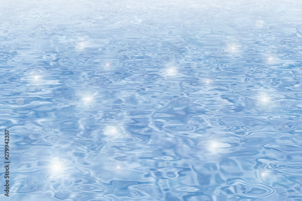 Obraz premium Illustration of water surface. 水面のイラスト