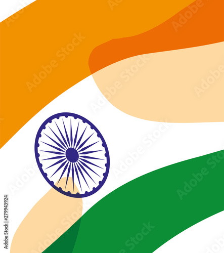 india independence day flat design