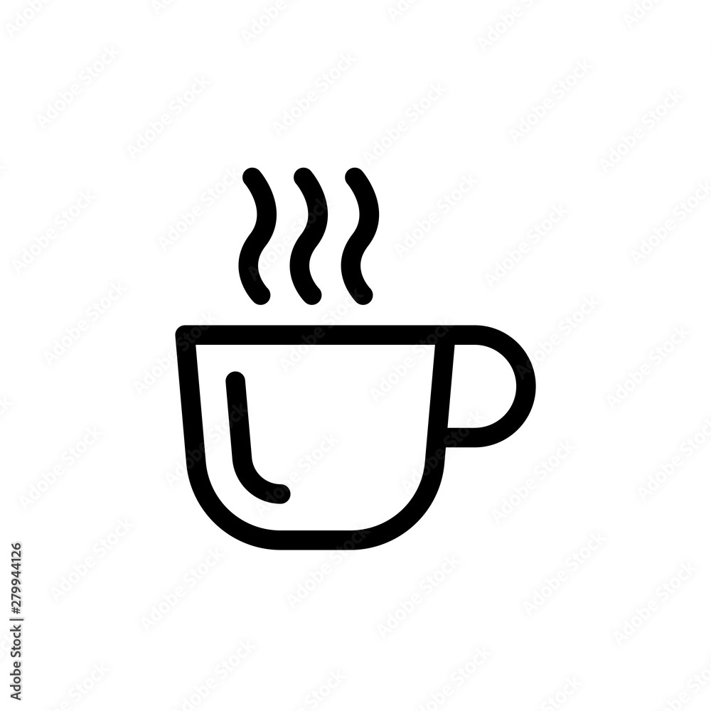 Cup of coffee icon vector symbol illustration Cup of coffee icon vector symbol illustration