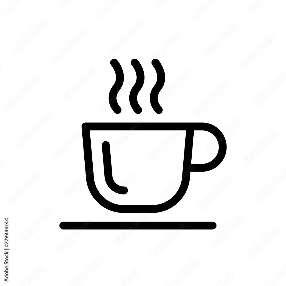 Cup of coffee icon vector symbol illustration Cup of coffee icon vector symbol illustration