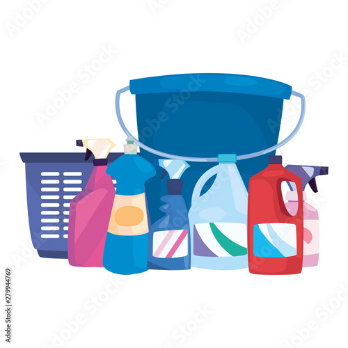 cleaning products and supplies design