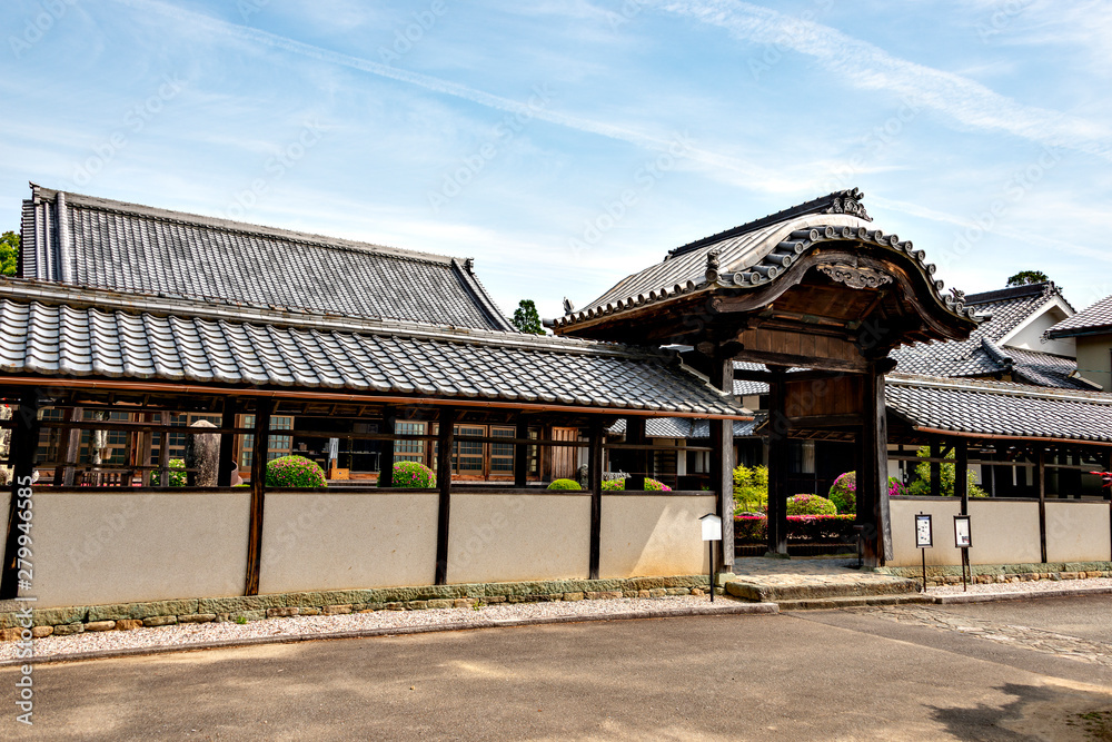 Gate of Shingetsuin temple in Sanda, Hyogo, Japan