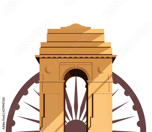 india independence day flat design
