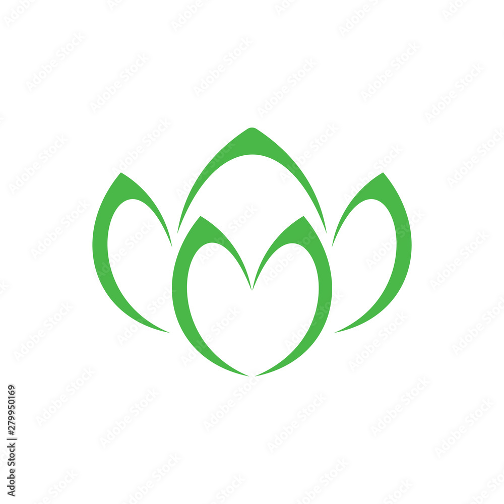 green vegetable symbol vector