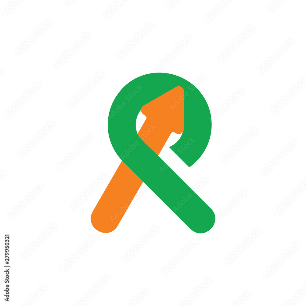 abstract letter pr simple logo vector abstract letter pr simple logo vector