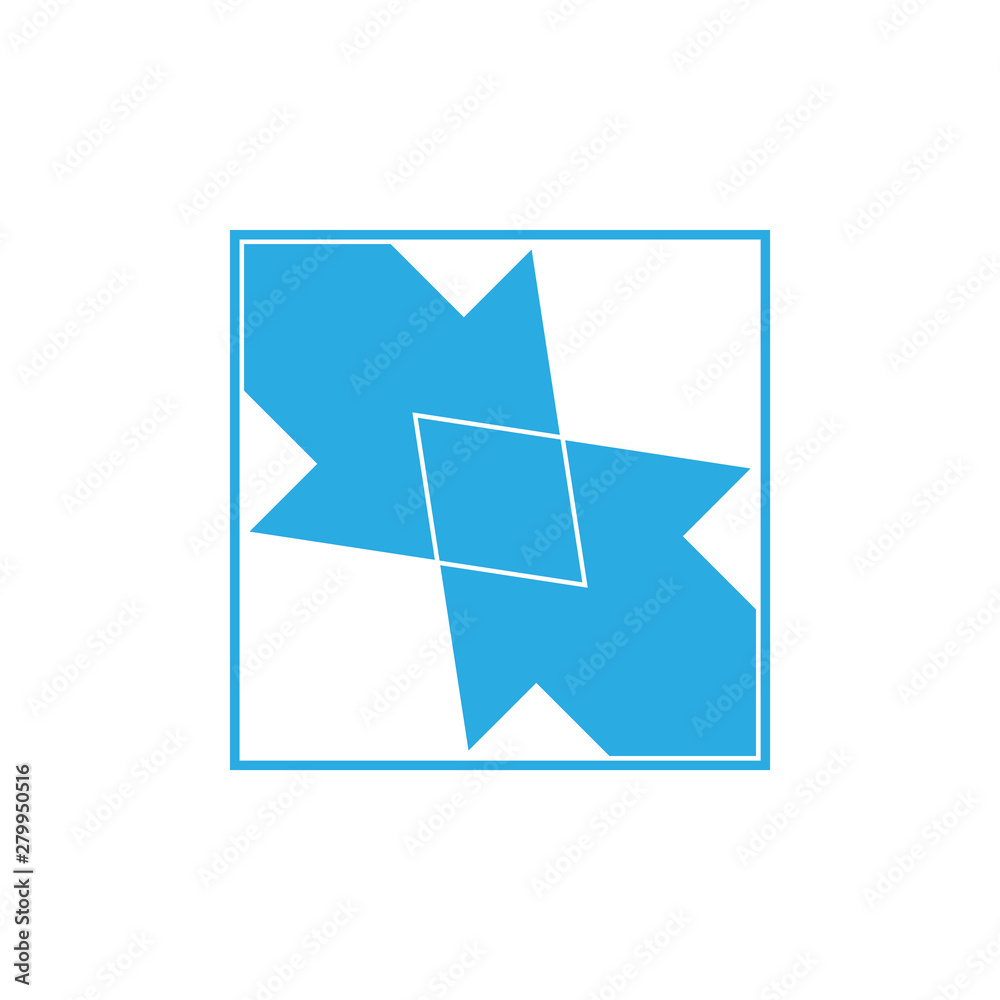 Obraz premium linked arrow symbol logo vector